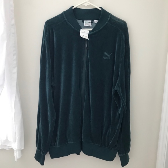 puma men's velour t7 jacket